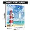 Pznen Lighthouse Double Toggle Covers Beach Seagull Blue Sunny Sky