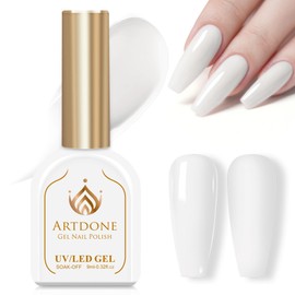Artdone Gel Nail Polish Hema-free Solid Color White For All Seasons Neutral Soak Off LED Lamp Needed For Manicure Nail Art