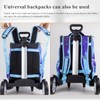 Backpack Trolley, Wheeled Cart with Noiseless Large Wheels Aluminium Alloy