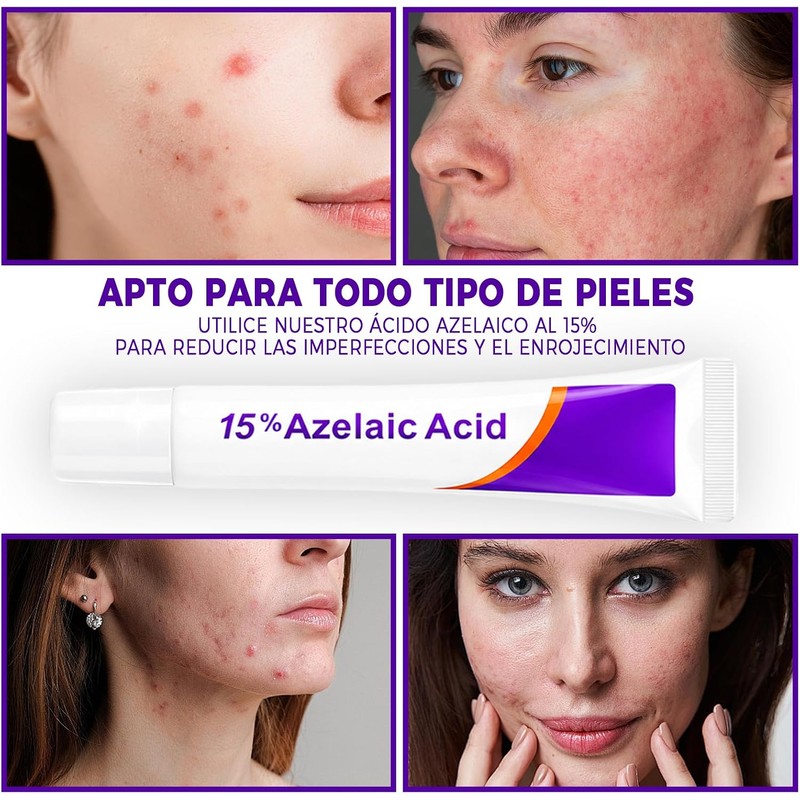 3PCS Crema Ácido Azelaico, Suero Ácido Azelaico