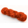 (Orange) - 100g Recycled Sari Silk Yarn Hand-spun Orange Soft