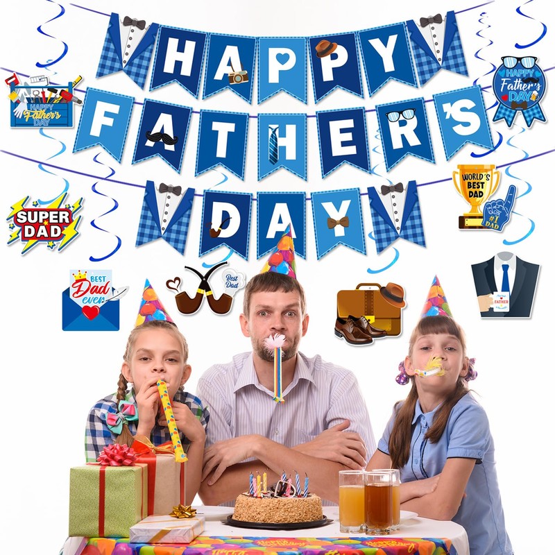 Happy Fathers Day Decorations Happy Father's Day Banner Fathers Day