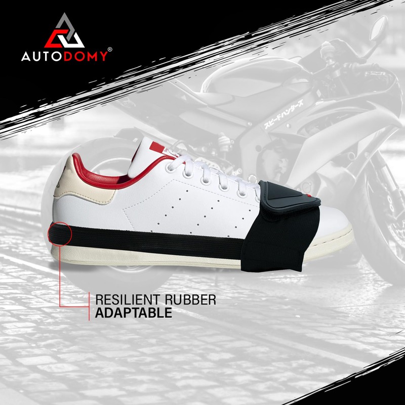 Autodomy Motorcycle Shoe Protector Scooter, ATV, Quad (Black)