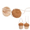 Kuuleyn Mushroom Basket, Kids Rattan Storage Basket Hand Woven Decorative