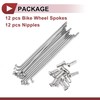 HEROFFIX 12 Set 14G Bicycle Spokes 87mm Bike Wheel Spokes