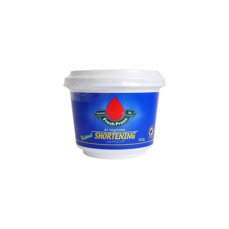 Shortening Transfat-Free Shortening, Fresh Press, 17.6 oz (500 g), FreshPress