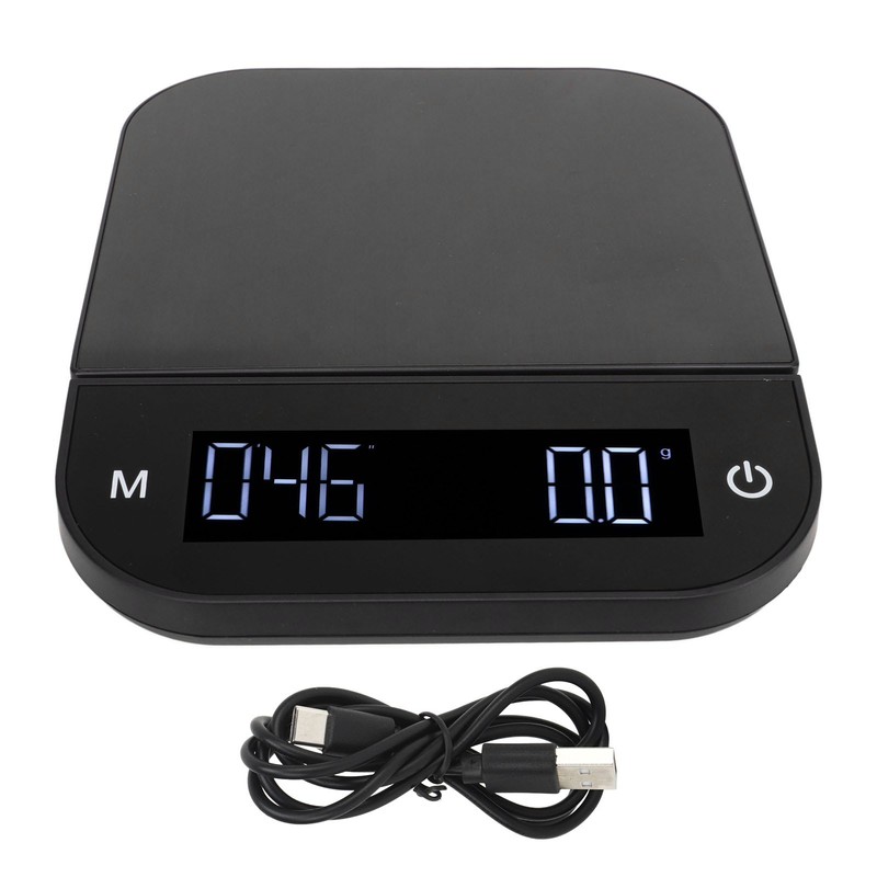 Digital Coffee Scale Waterproof 0.1g High Accuracy Manual Automatic Mini