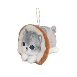 QHUACIZJL Cute cat keychain 4" plush backpack accessories bag pendant cute keychain gift (M2)