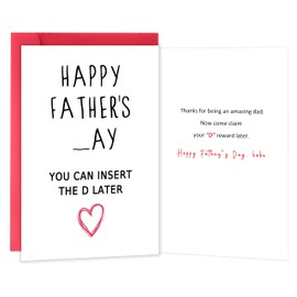 Beixian Funny Fathers Day Card Gifts for Husband, Happy Fathers Day Card Gifts from Wife, Father's Day, Father's Day Decorations