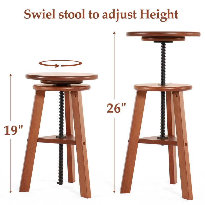 VISWIN Adjustable Drafting Stool for Artists & Adults, 19"-26" Height