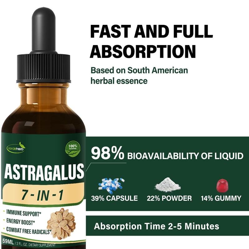 Verdeherb Astragalus Herbal Supplement, Unlock Your Health Potential with Our