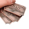 8 Pcs/Set Bottle Decanter Tags, Copper Marking Labels