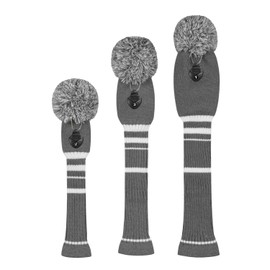 Scott Edward Knit Golf Headcovers Fits Well Driver(460cc) Fairway Wood and Hybrid(UT) for Woods Set of 3 The Perfect Change for Golf Bag