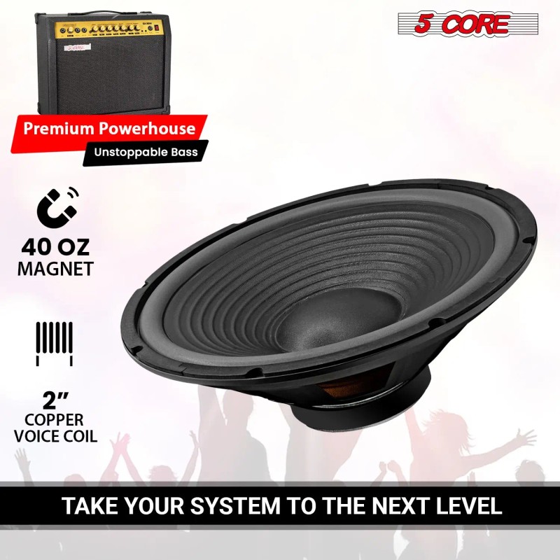 Professional 15-Inch 450W 4 Ohm Guitar Speaker Low Distortion Replacement