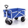 YSC Folding Beach Wagon – Collapsible Cart with Wheels –