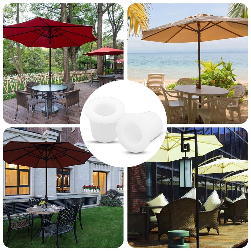 2Pcs Patio Table Umbrella Hole Ring Plug, Pool Sleeve Stabilizer