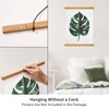 HONKKI Magnetic Poster Frame Hanger, Natural Teak, Poster Hanger for