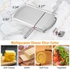Filhome Cheese Slicer with Hand Protector, Stainless Steel Cheese Cutter