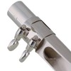 Yibuy Silver #7 Alto Saxophone Mouthpiece with Cap Ligature E