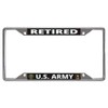 U.S. Army Retired Every State Chrome License Plate Frame