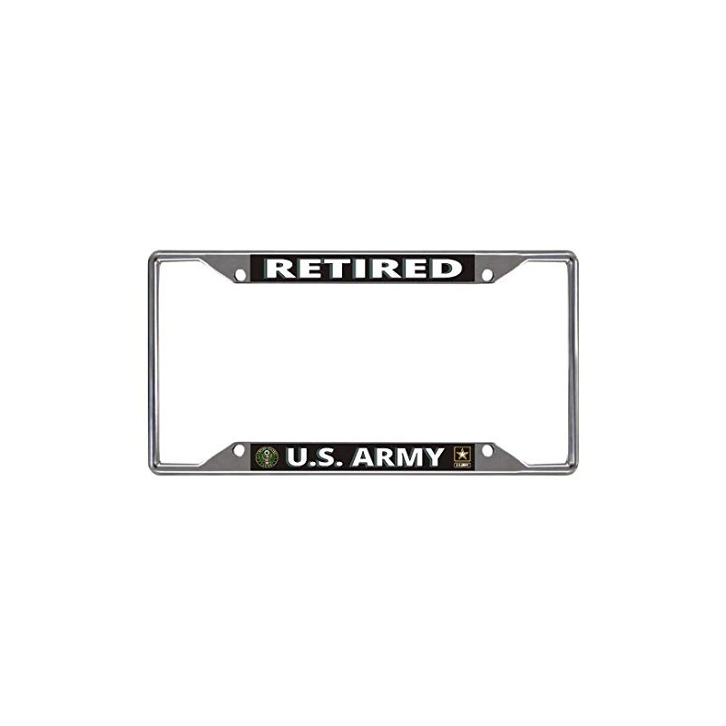 U.S. Army Retired Every State Chrome License Plate Frame