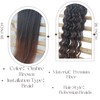 Ombre Brown Braiding Hair Pre stretched for Boho Braids Pre