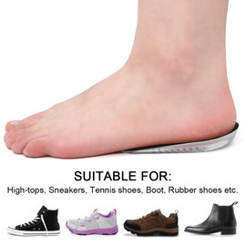 SQHT's Height Increase Insoles, Shoes Lifts, Heel Lift Inserts for Leg Length Discrepancies (Small - 0.6" Height)