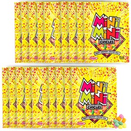 Gerritâ€™s Mini Mini Fruit Chicles Gum, 0.79 Ounce Pouches - 20 Count Display Box