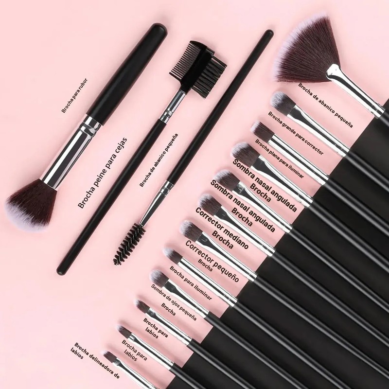 Kit De Brochas De Maquillaje Profesional 32 Piezas Solve