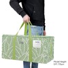 BALEINE Extra Large Storage Tote with Zippers & Carrying Handles,
