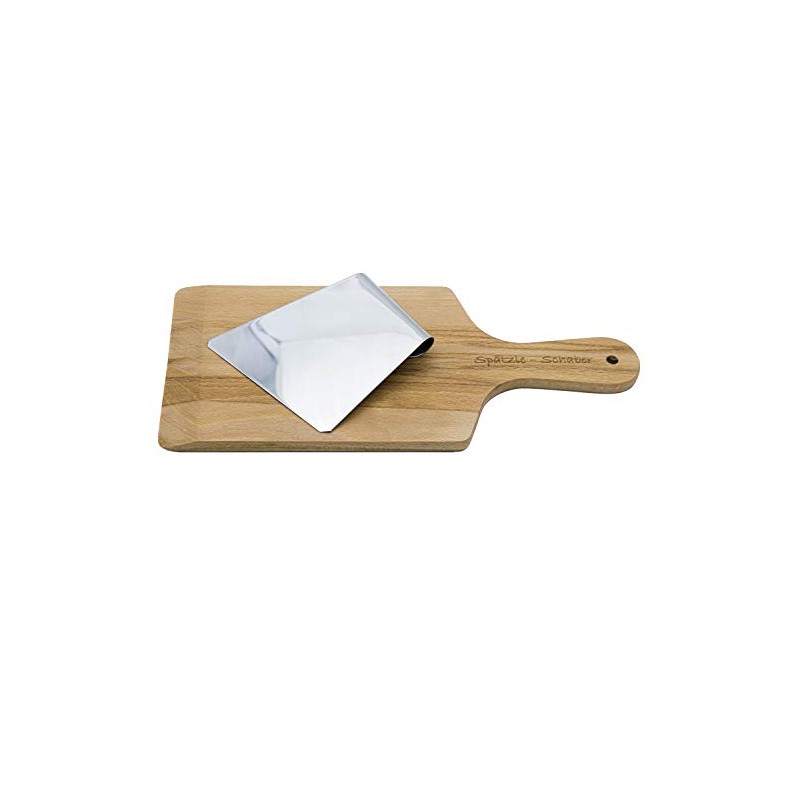 Albgenuss Spaetzle scraper set: oiled real wood spaetzle board made
