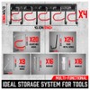 SEDY 68" All Metal Garden Tool Organizer Hooks - Garage