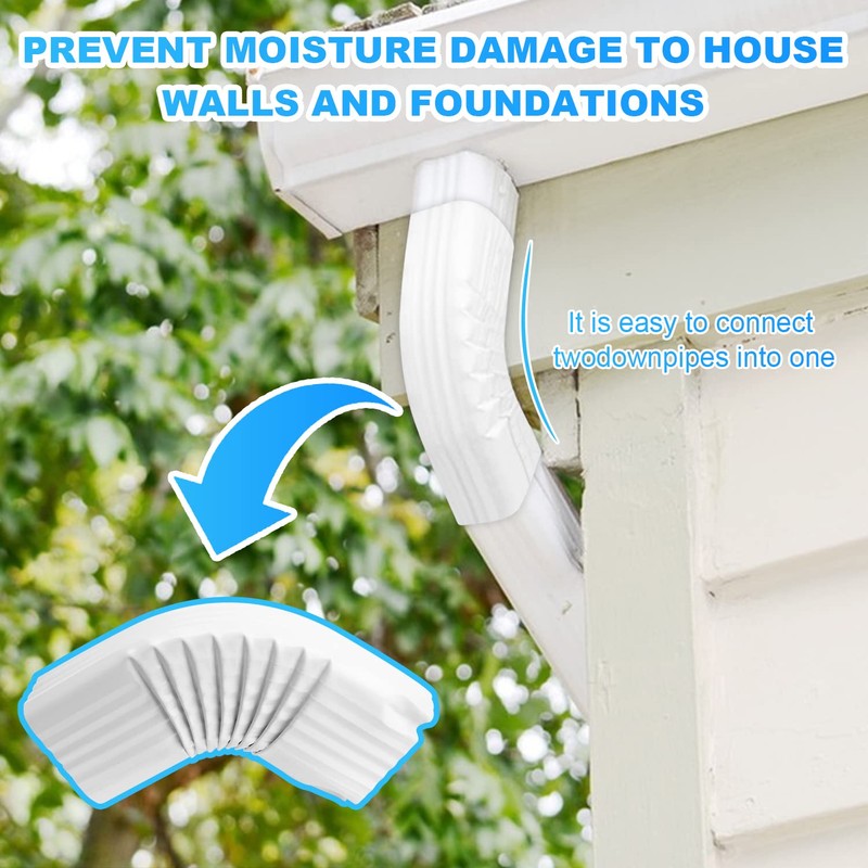 Downspout Gutter Elbow Style B 3" x 4" Angle is