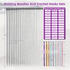Aeelike Knitting Needles and Crochet Hook Set, Crochet and Knitting