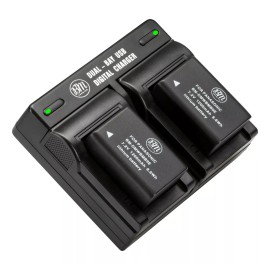BM 2X DMW-BMB9 Batteries & Dual Charger for Lumix DMC-FZ48 FZ60 FZ70 FZ100 FZ150