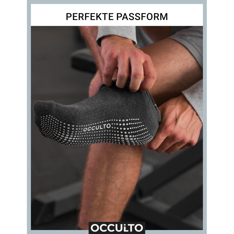 Occulto Andi Men's Stopper Socks Pack of 2, 2 Pairs