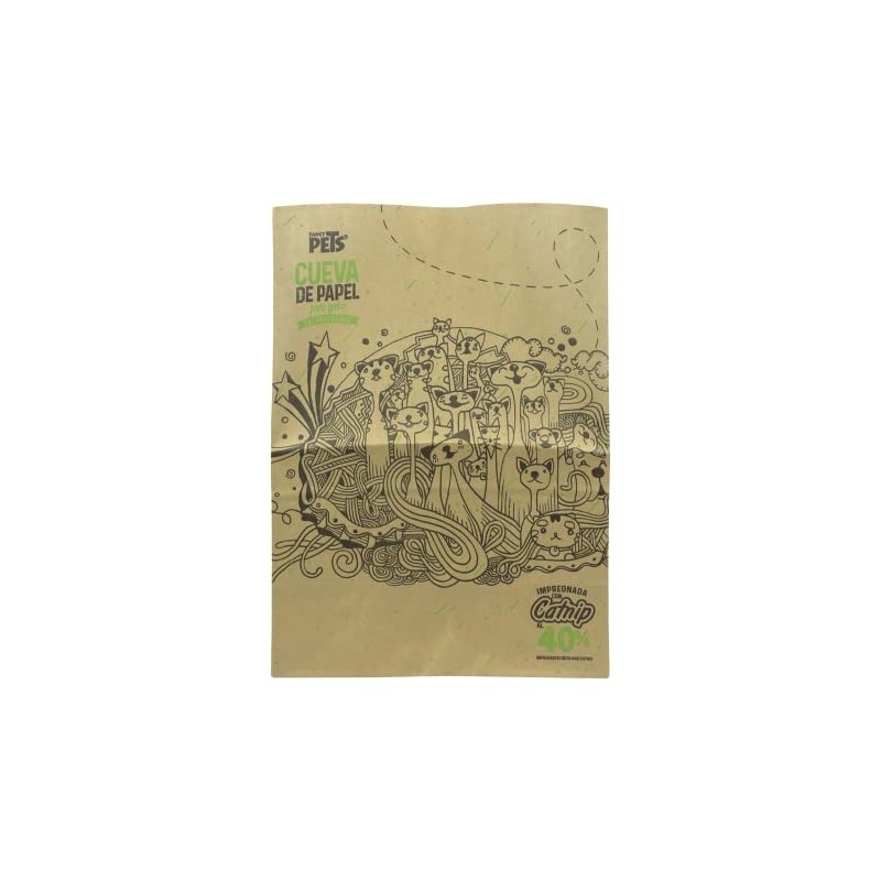 Fancy Pets Cueva de Papel con Catnip para Gato Contiene