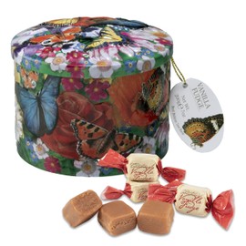 Gardiners of Scotland Handmade Fudge 200g Round Tin, Butterfly Vanilla Fudge