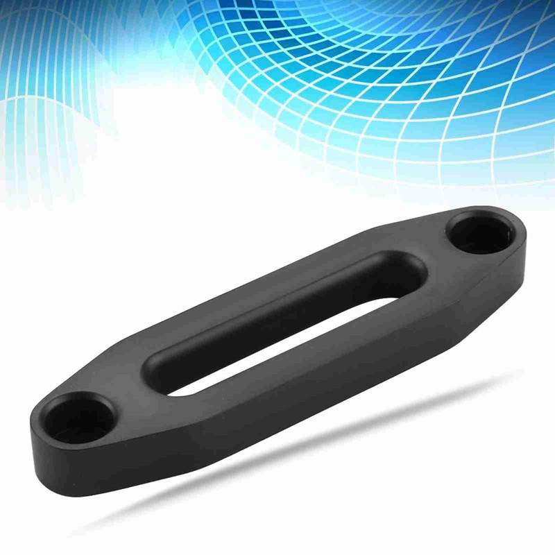 6inch Black Aluminum Hawse Fairlead for Synthetic Winch Rope Cable