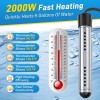 Dastminear 2000W Immersion Water Heater, Portable Water Heater Electric with
