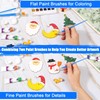 60Pcs Professional Paint Brush Set - Flat and Round Fine-Tip
