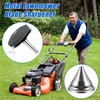 Anglekai 2+1PCS Metal Lawn Mower Blade Sharpener, Universal Metal Lawnmower