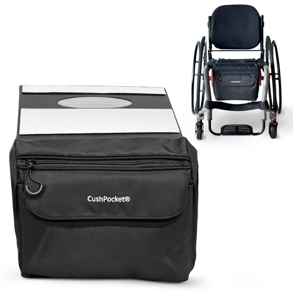 CushPocket Wheelchair Bag – Large Wheelchair Storage Bag with Magnetic