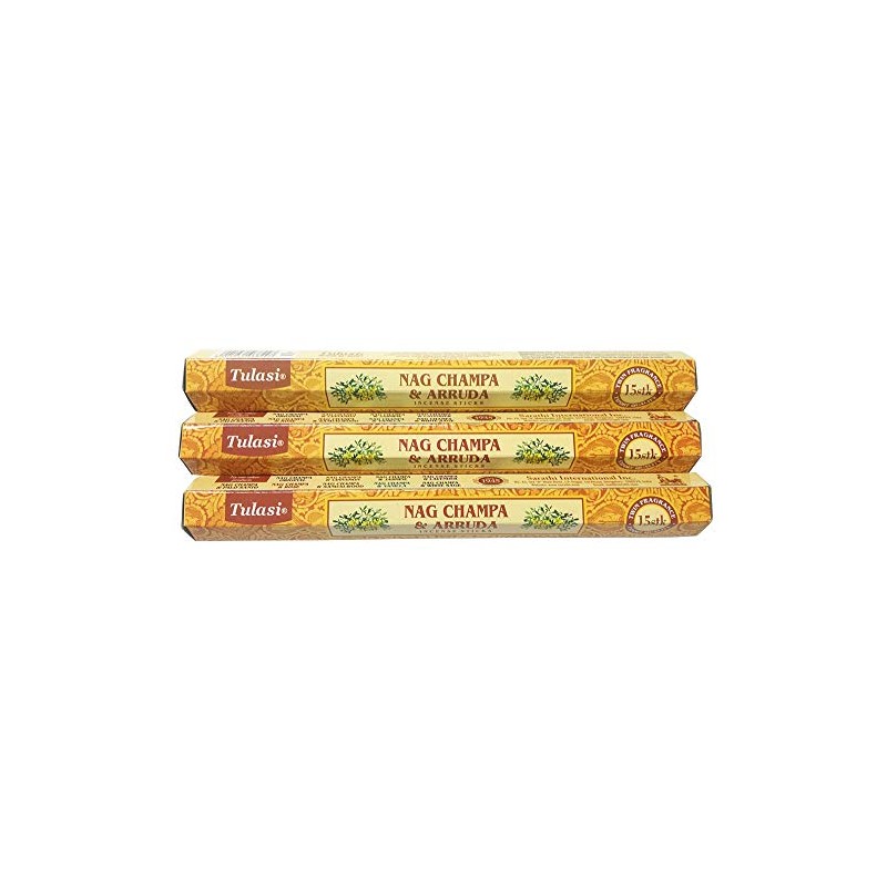 You International Tulasi Nag Champa & Arruda Sticks, Set of