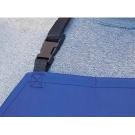 Tuff Apron Blue Heavy Duty Waterproof with Neck Adjuster Durable Long Kitchen Dishwashing Bib 41" x 27" PVC Vinyl