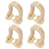 4pcs Resin Dental Dam Clamps Barrier Clip Dental Materials Tool