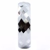 MJ Metals Jewelry Tungsten Carbide 6mm Polished Faceted Honeycomb Pattern