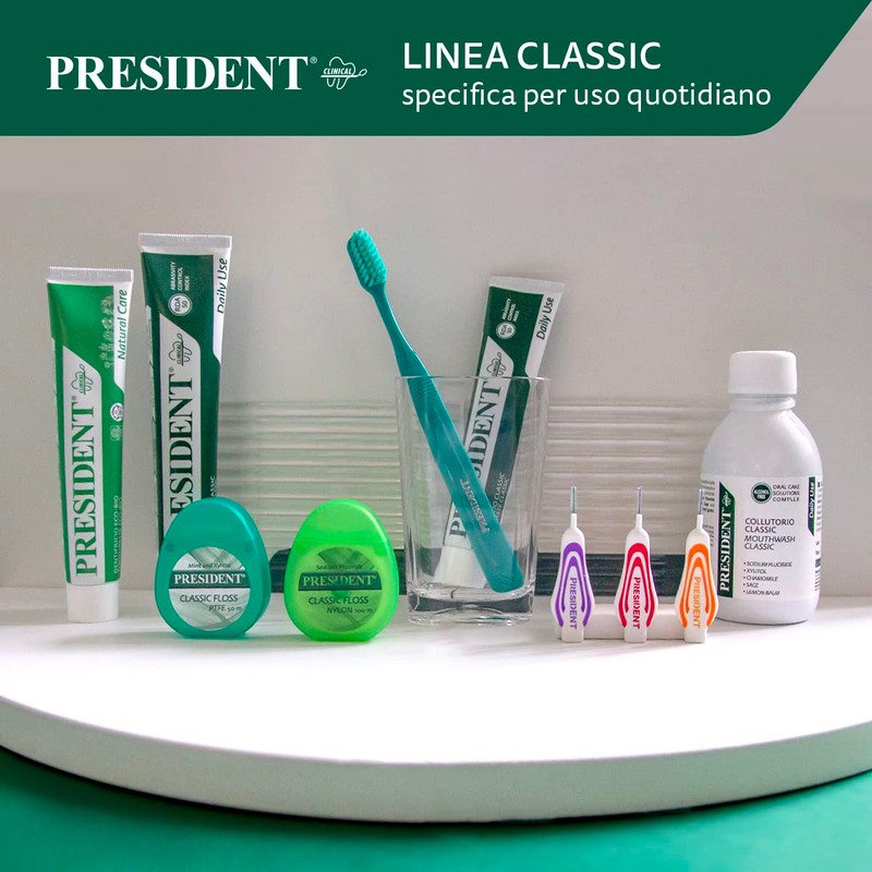 President 4 SCOVOLINI INTERDENTALI formato XS Ø 0,28mm. Rimuovono la