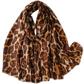 FAIRYGATE Leopard Print Scarf Ladies Scarf Gifts for Women Womens Scarfs Birthday Gifts for Women Gifts for Mum Sister Nanny Gifts Scarf for Women UK Scarves 70037