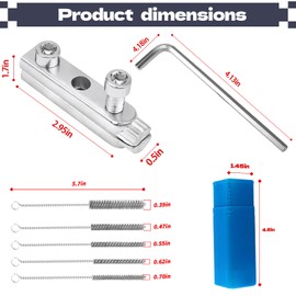 2PCS Pipe Extractor Tool, Broken Faucet Removal Set, Pipe Nipple Extractor Kit, Broken Valve Thread Extractor for Removing ID 1/2" to 1" Damaged & Stuck Screw